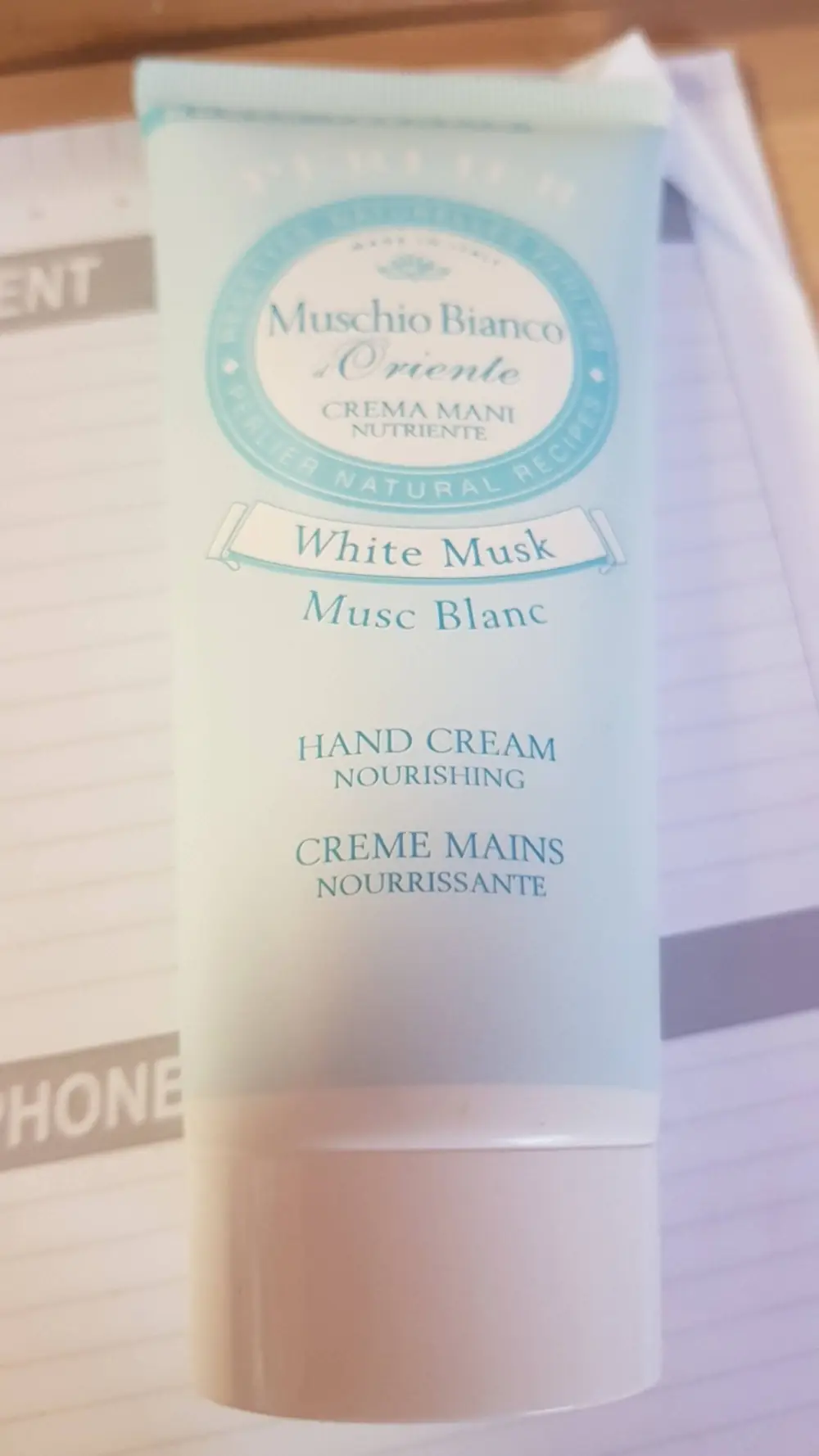 PERLIER - Musc blanc - Crème mains nourrissante