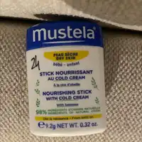 MUSTELA - Stick nourissant au cold cream à la cire d'abeille