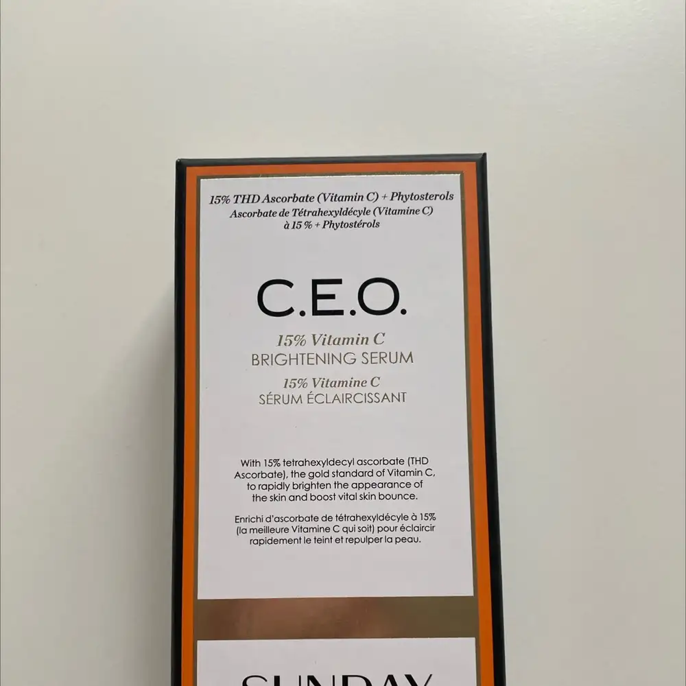 SUNDAY RILEY - C.E.O - Sérum éclaircissant 15% vitamine C
