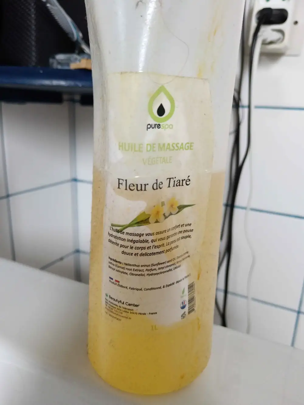 PURESPA - Fleur de tiare - Huile de massage végétale