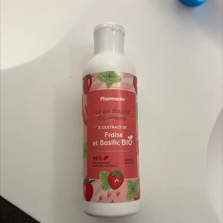 PHARMACTIV -  Le gel douche gourmand raise et basilic bio