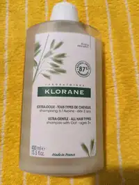 KLORANE - Shampooing à l'avoine dès 3 ans