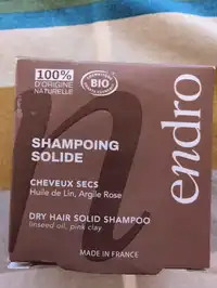 ENDRO - Shampooing solide cheveux secs