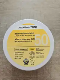 AROMA-ZONE - Baume solaire minéral SPF50