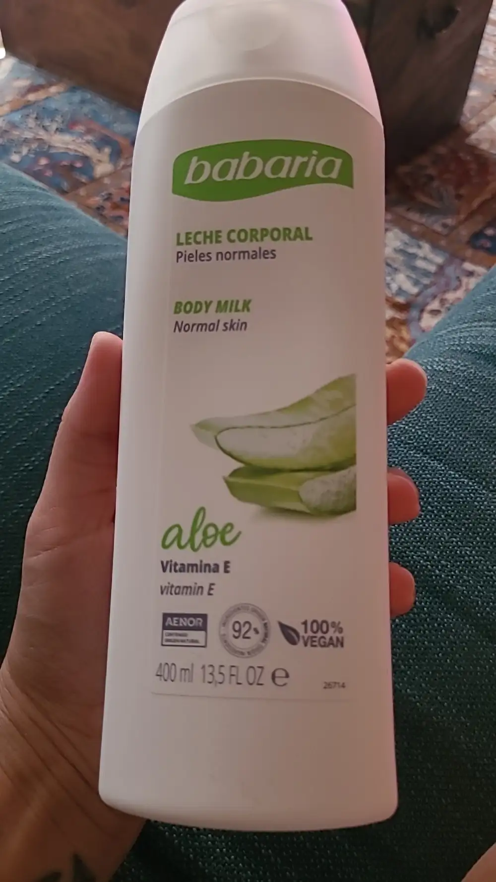 BABARIA - Pieles normales - Body milk normal skin aloe