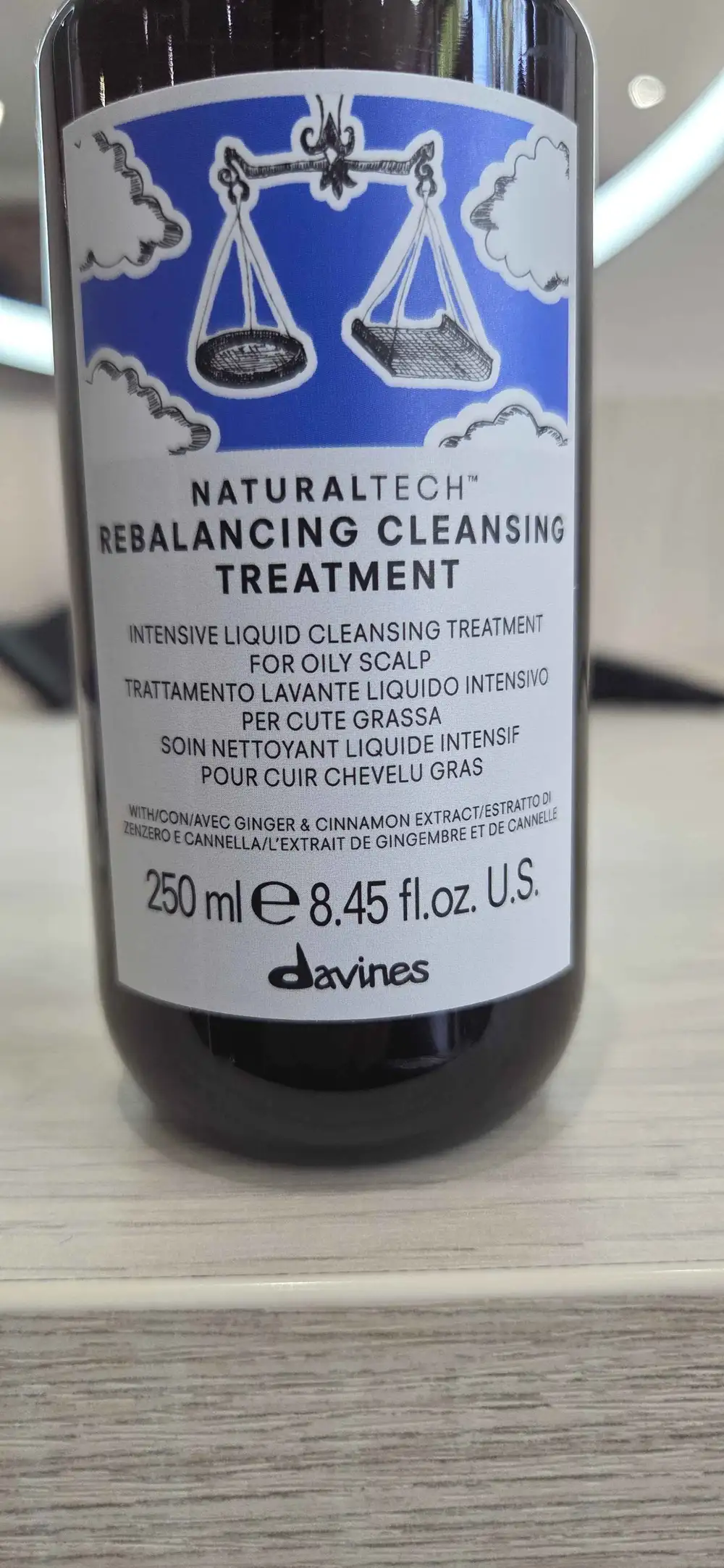 DAVINES - Naturaltech - Soin nettoyant liquide cheveux gras