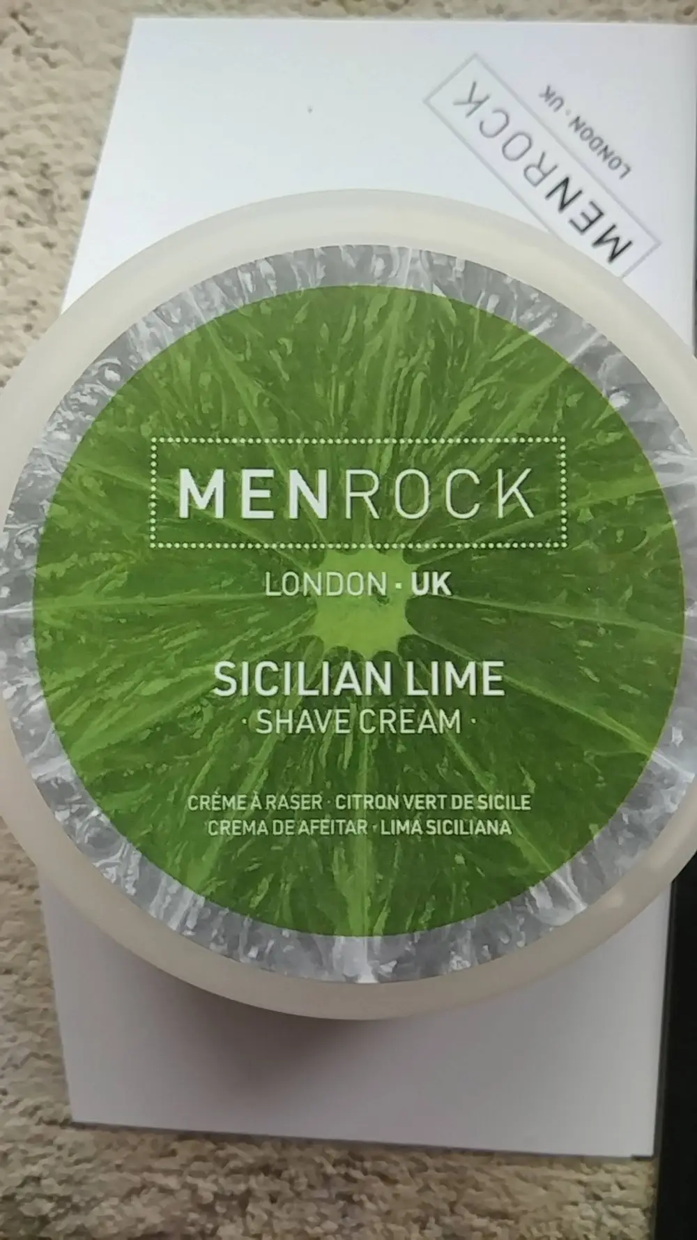 MEN ROCK - Citron vert de sicile - Crème à raser