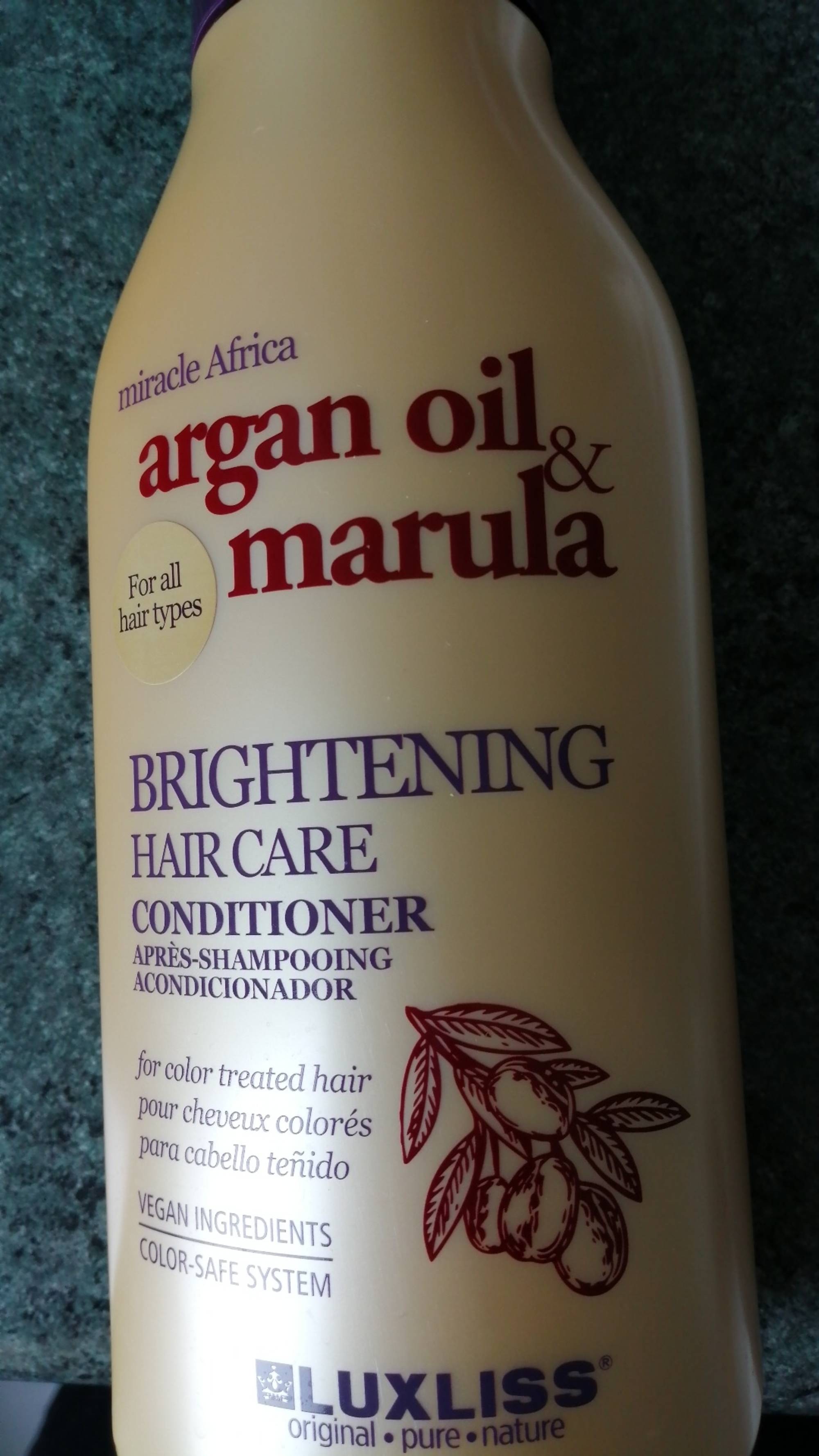 LUXLISS - Argan oil & marula - Brightening conditioner