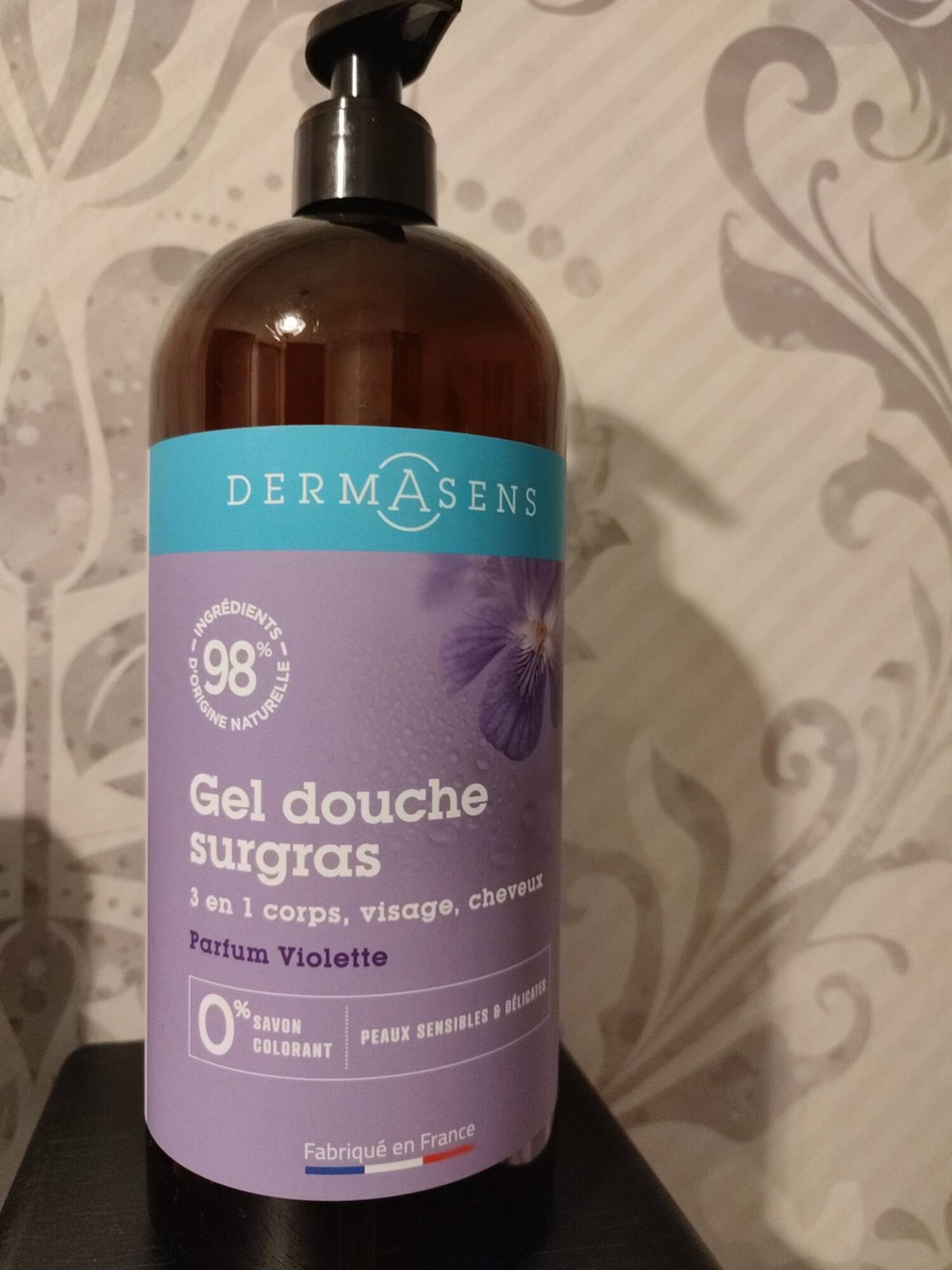 DERMASENS - Parfum violette - Gel douche surgras