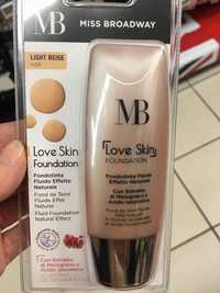 MISS BROADWAY - Love skin - Foundation 02 light beige