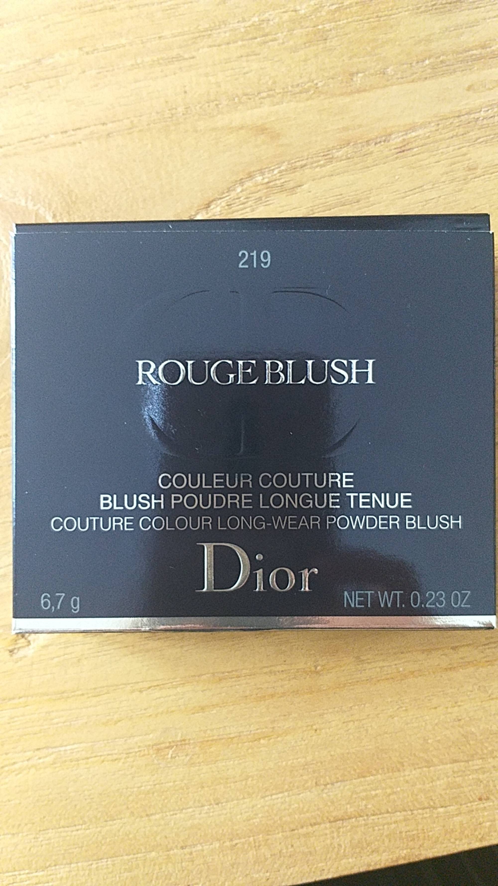 DIOR - 219 Rouge blush - Blush poudre longue tenue