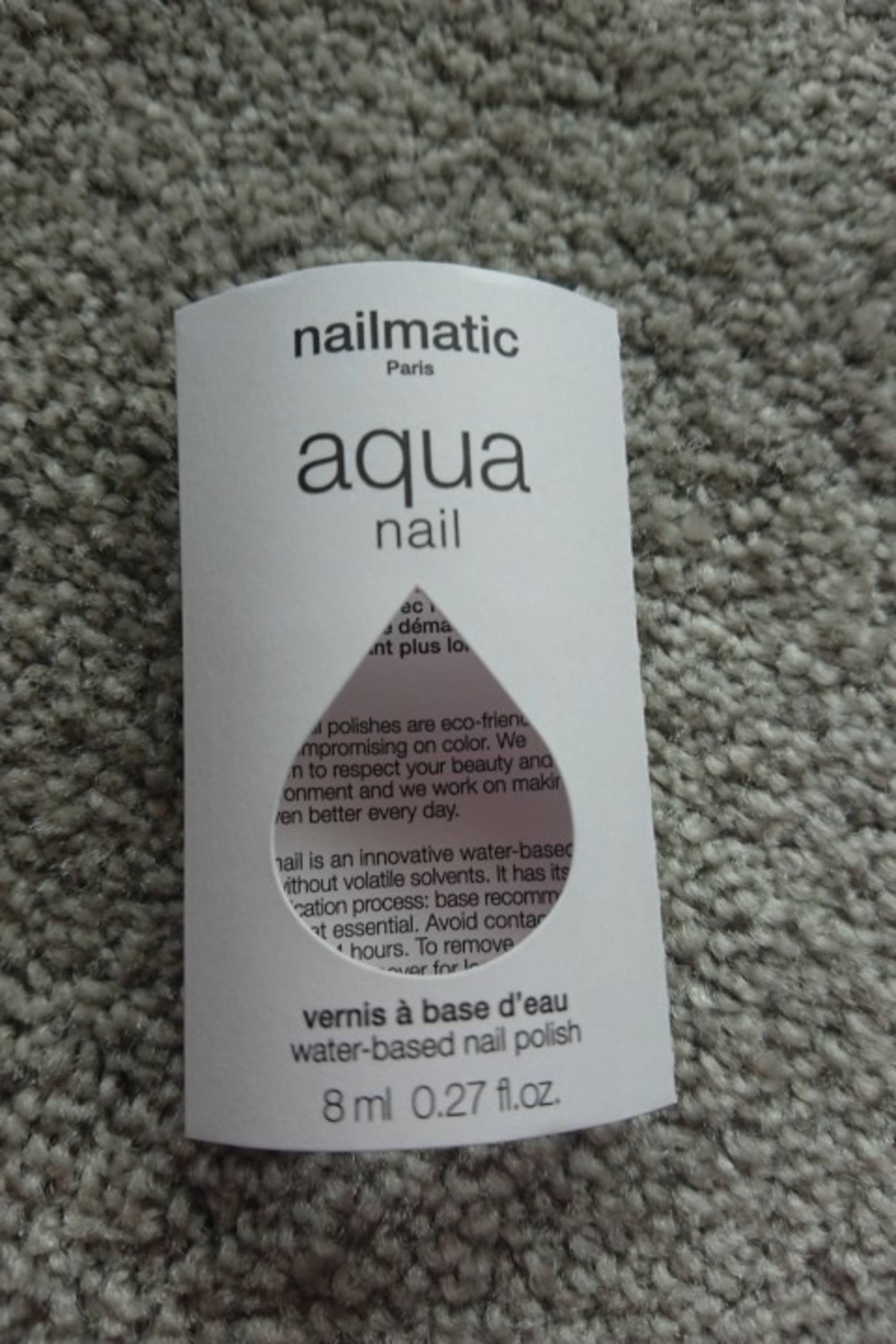 NAILMATIC - Aqua nail - Vernis à base d'eau
