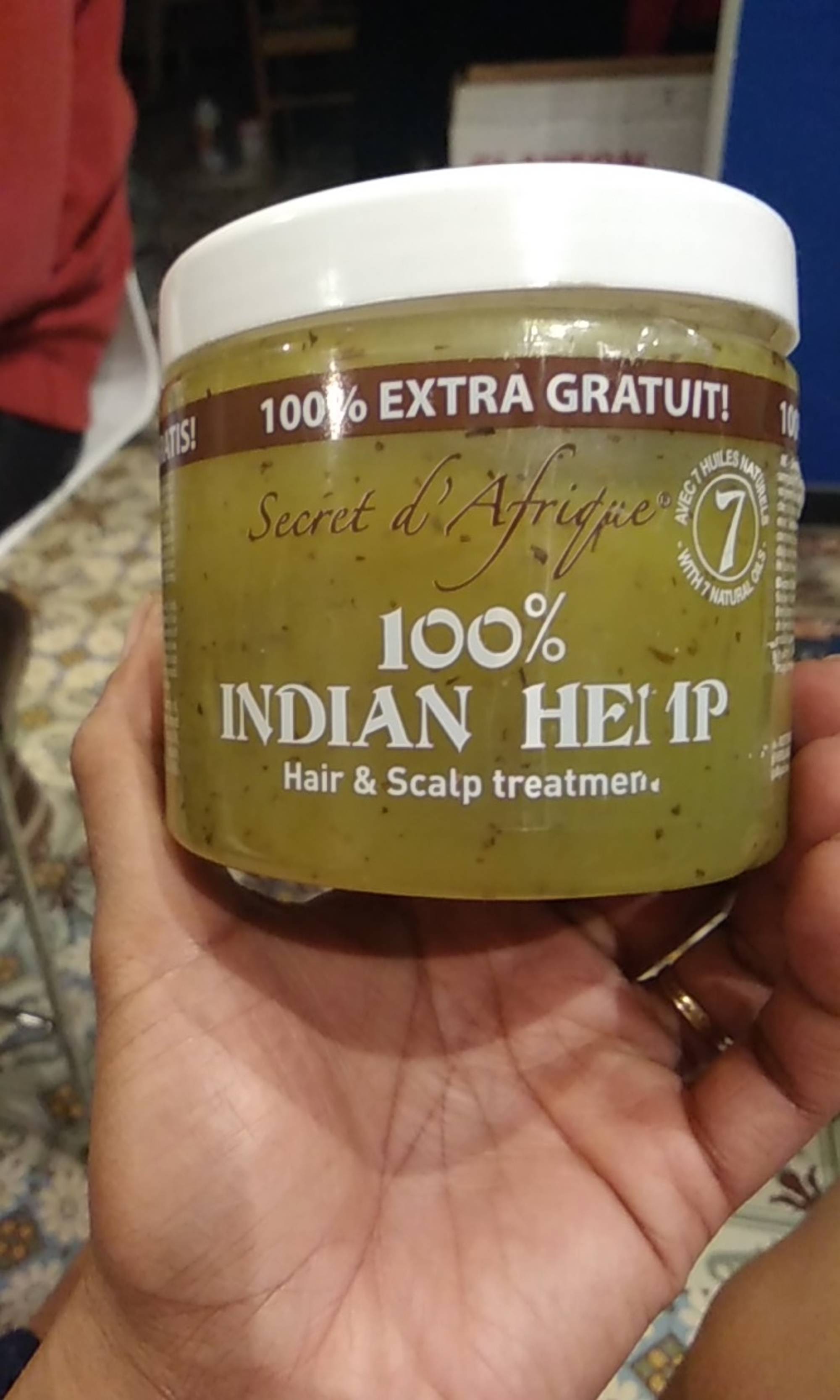 SECRET D'AFRIQUE - 100 % Indian hemp - Hair & scalp treatment