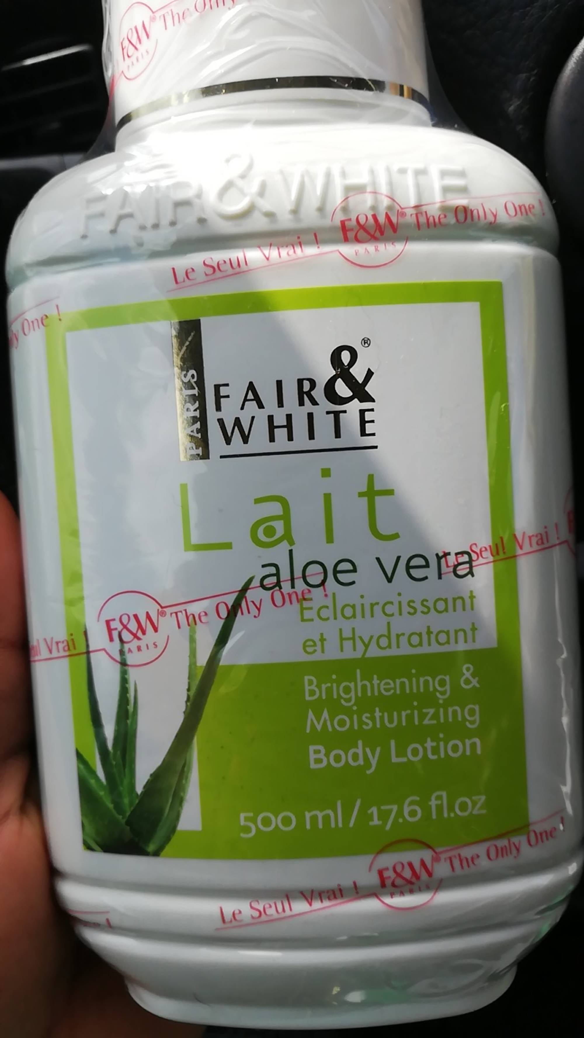 FAIR & WHITE - Aloe vera - Lait éclaircissant et hydratant