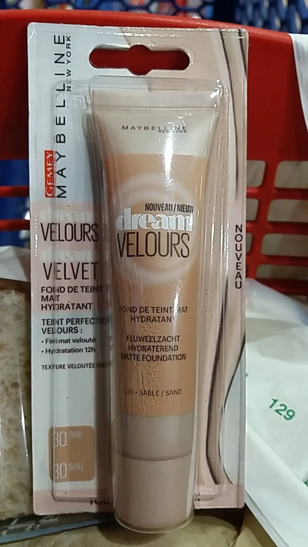 GEMEY MAYBELLINE - Dream velours - Fond de teint mat hydratant - 30 sable