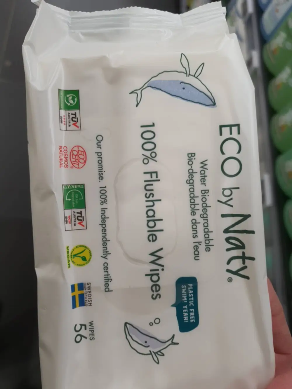 ECO BY NATY - 100% flushable wipes