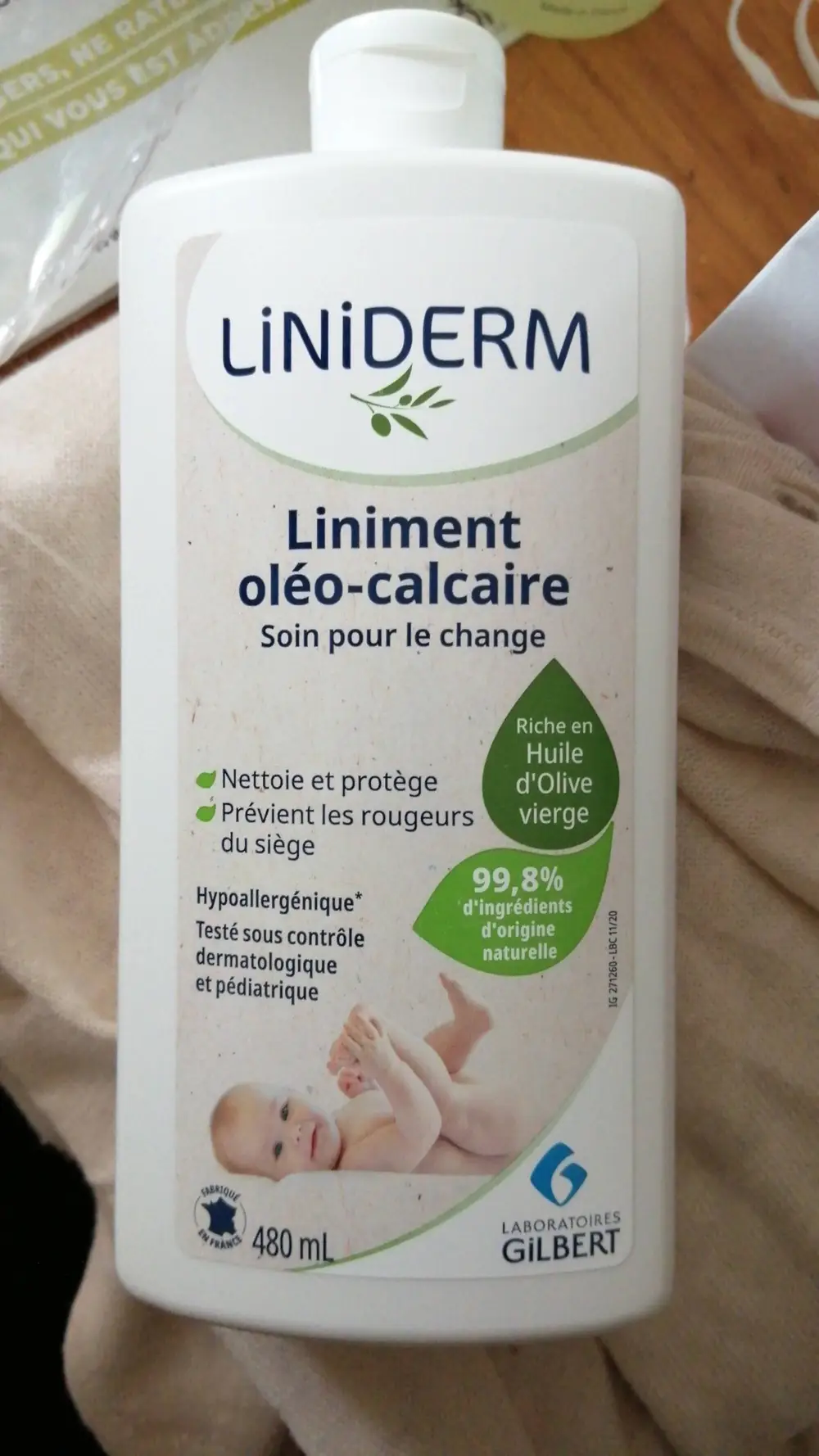 GILBERT LABORATOIRES - Liniment oléo-calcaire - Soin pour le change