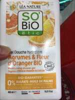 SO'BIO ÉTIC - Léa Nature - Gel douche hydratant agrumes & fleur d'oranger bio