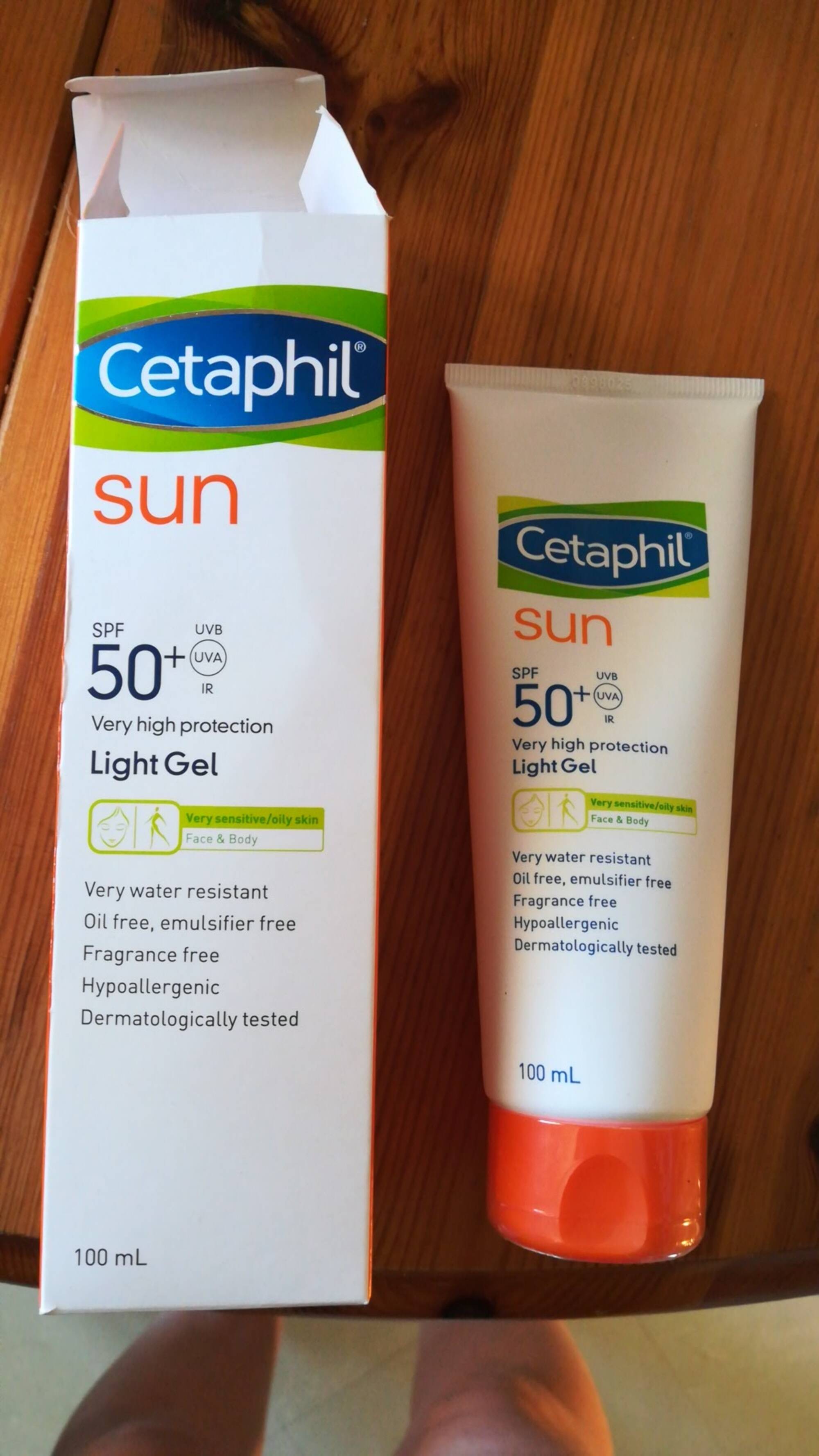 CETAPHIL - Sun light gel SPF 50+ very high protection