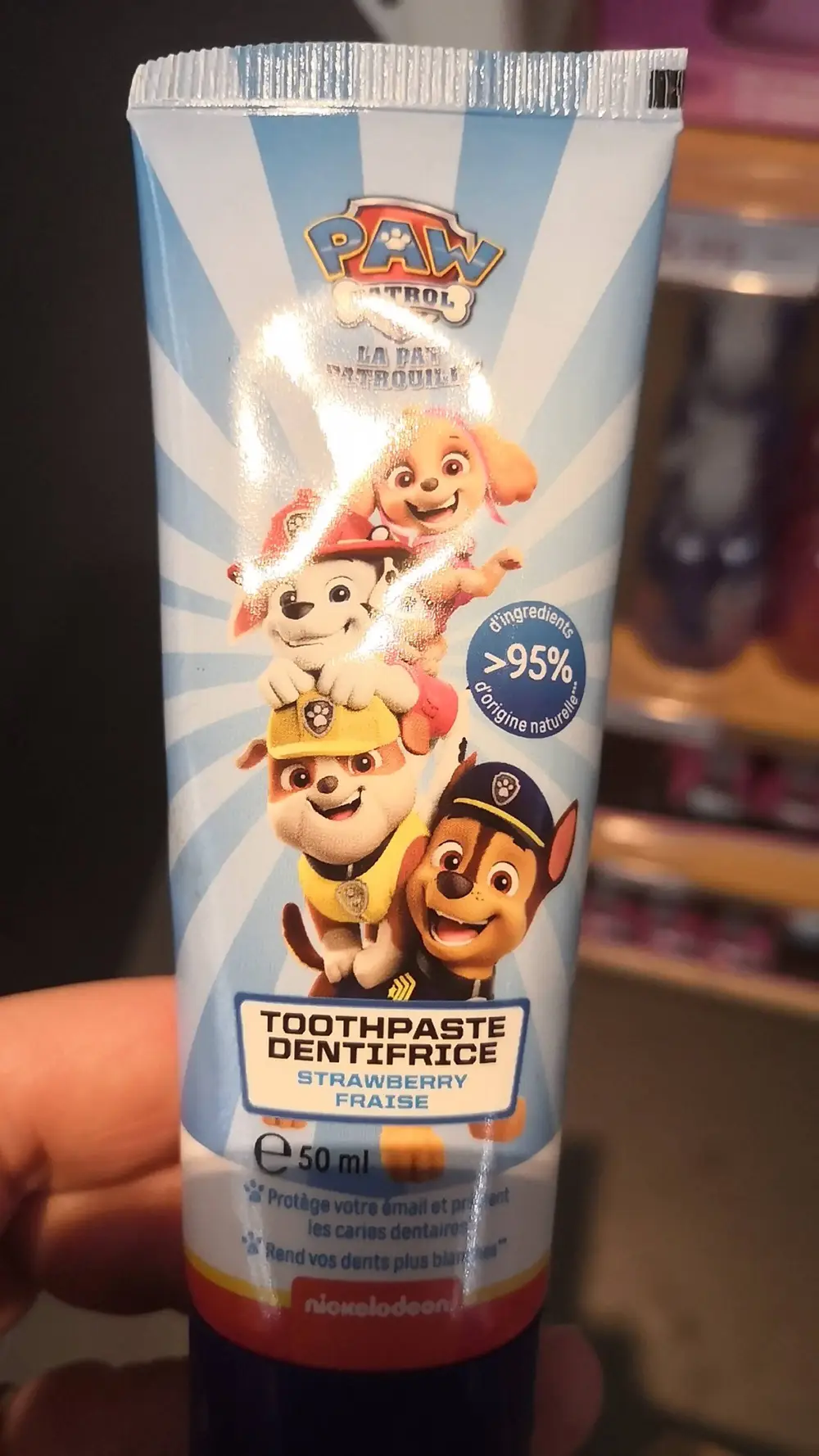 PAW PATROL - Dentifrice fraise