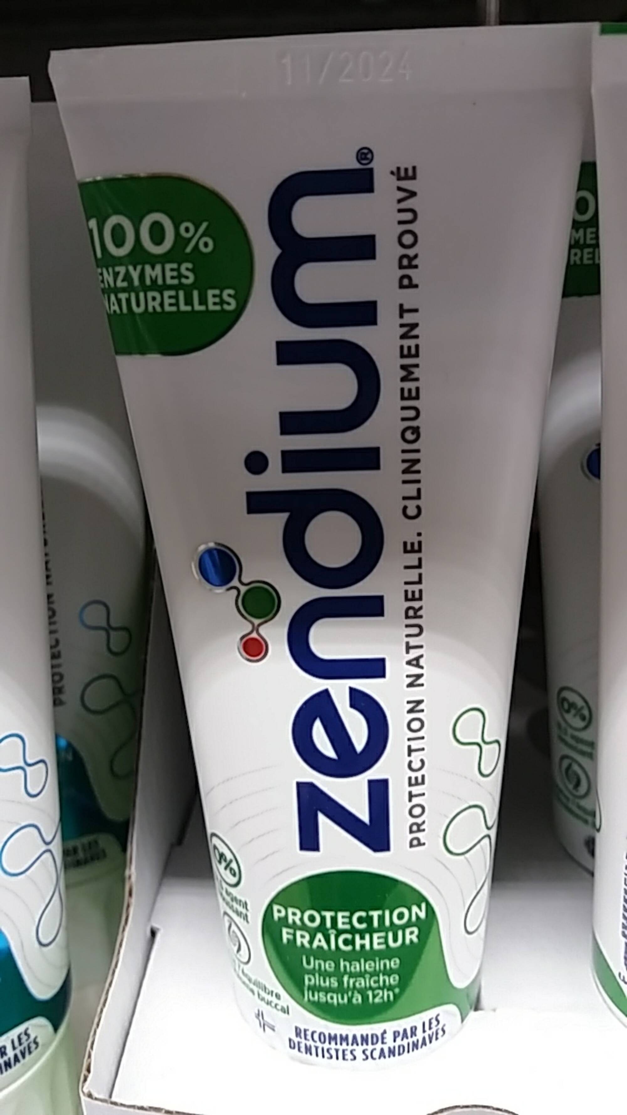 ZENDIUM - Protection fraîcheur - Dentifrice