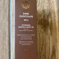 GLOSSIC - Dark chocolate SPF 6 - Huile solaire et corporelle