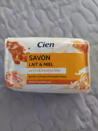 CIEN - Nettoie en douceur - Savon lait & miel peaux normales