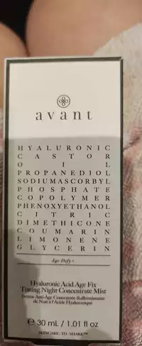 AVANT - Brume anti-âge concentrée raffermissante de nuit