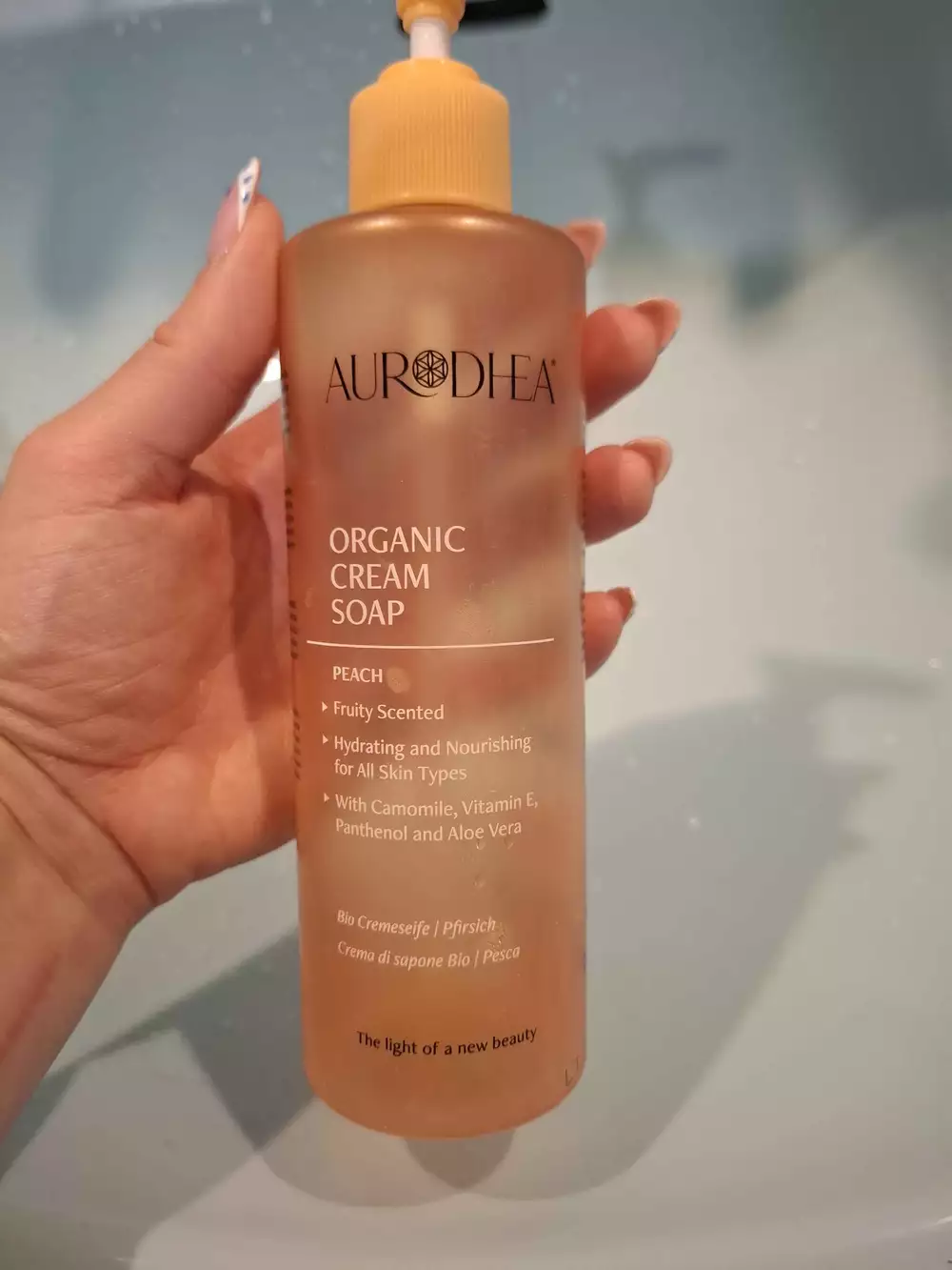 AURODHEA - Organic cream soap peach