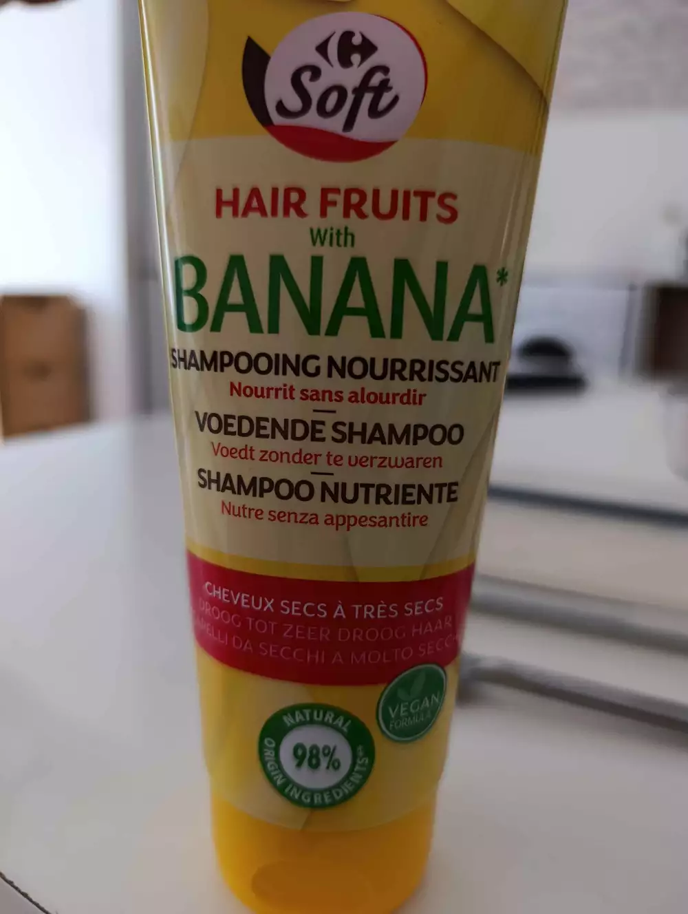 CARREFOUR - Shampooing nourrissant banana