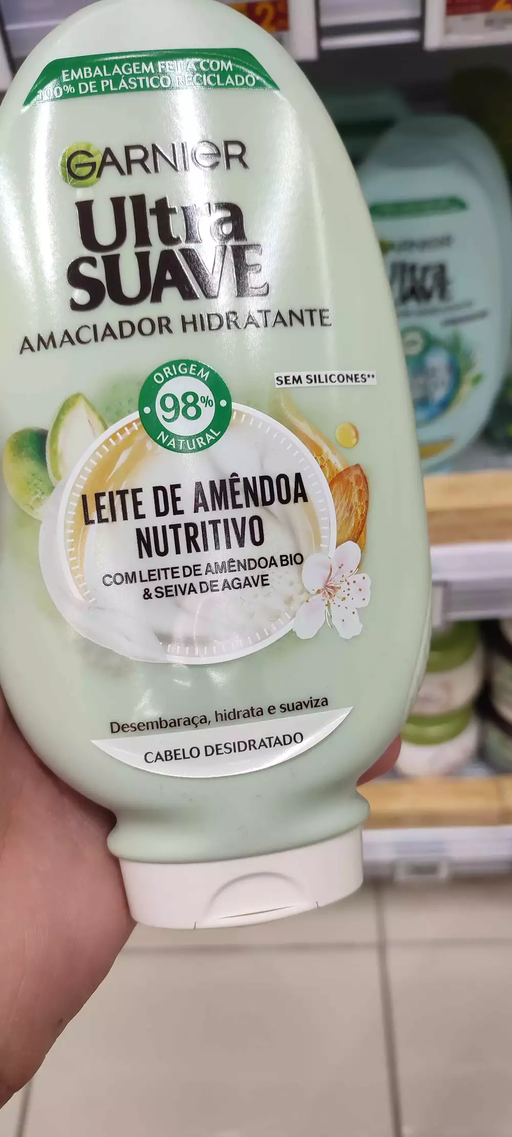 GARNIER - Ultra suave - Leite de amêndoa nutritivo