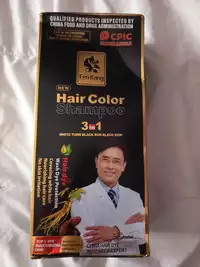 FEN KANG - Hair color - Shampoo 3in1 white turn black run black dew