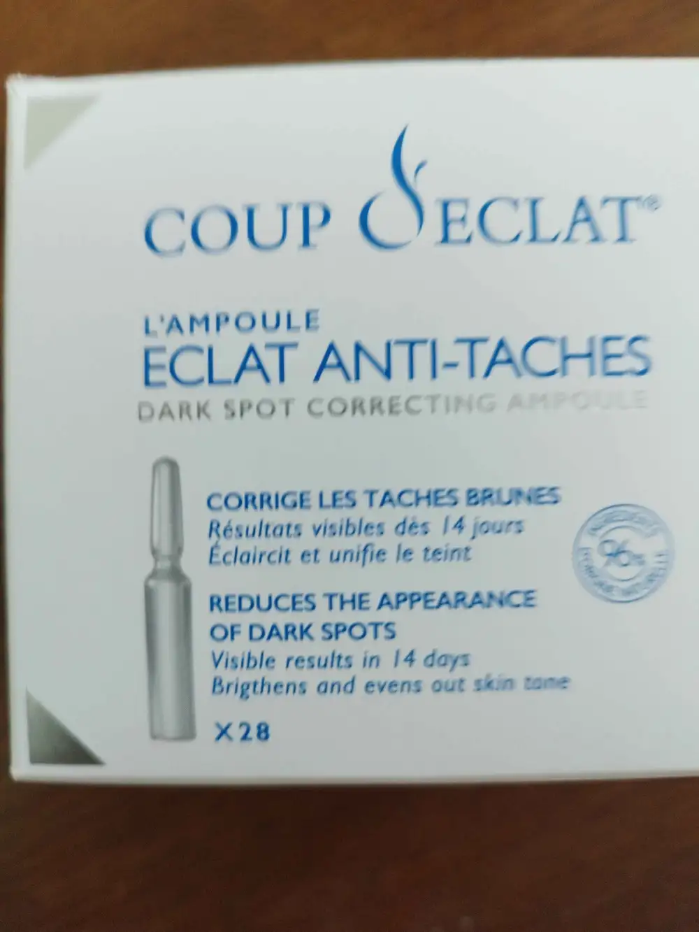 COUP D'ECLAT - L'ampoule éclat anti-taches
