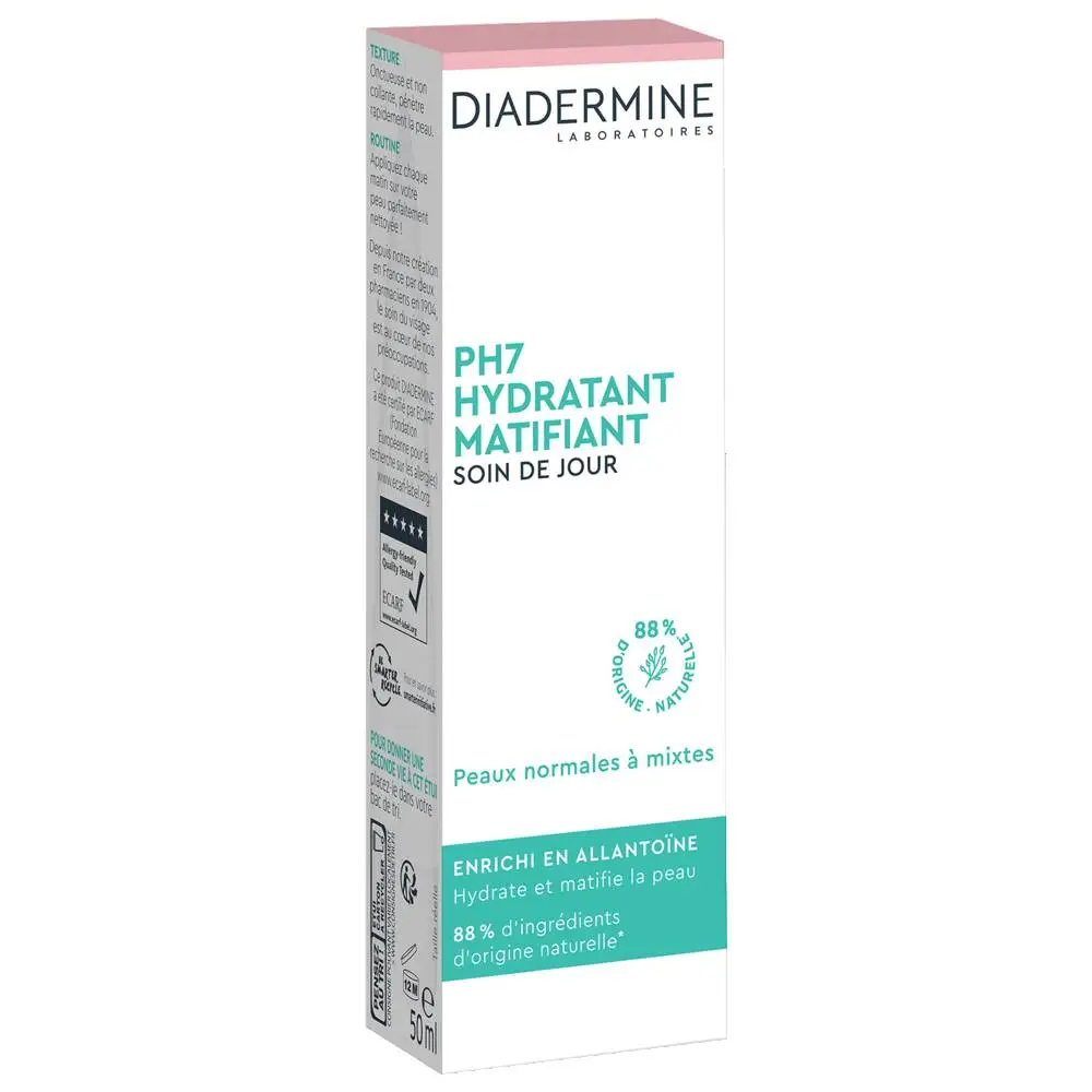 DIADERMINE - DIADERMINE PH 7 HYDRATANT MATIFIANT SOIN DE JOUR TUBE 50 ML