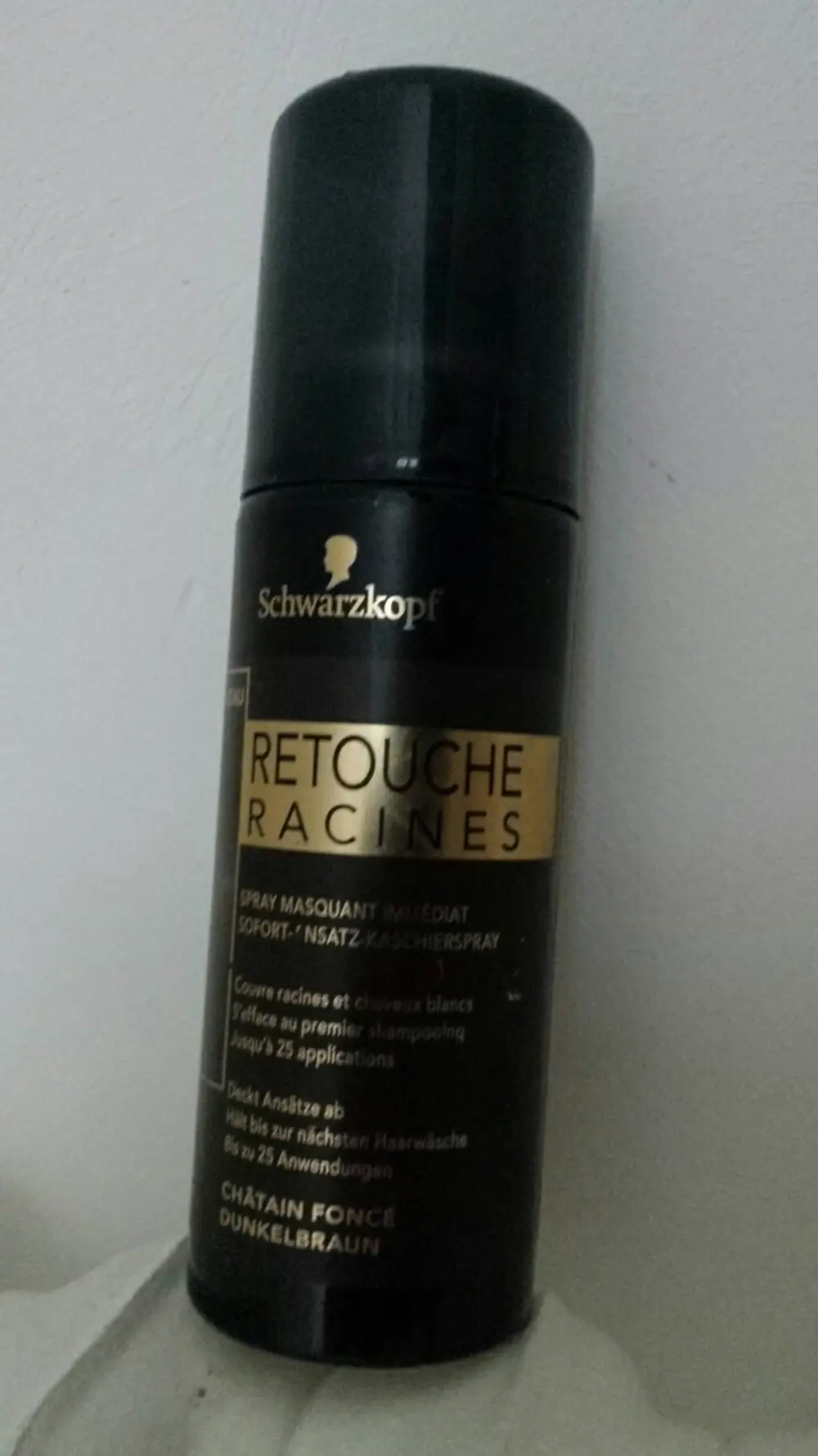 SCHWARZKOPF - Retouche racines - Spray masquant immédiat châtain foncé