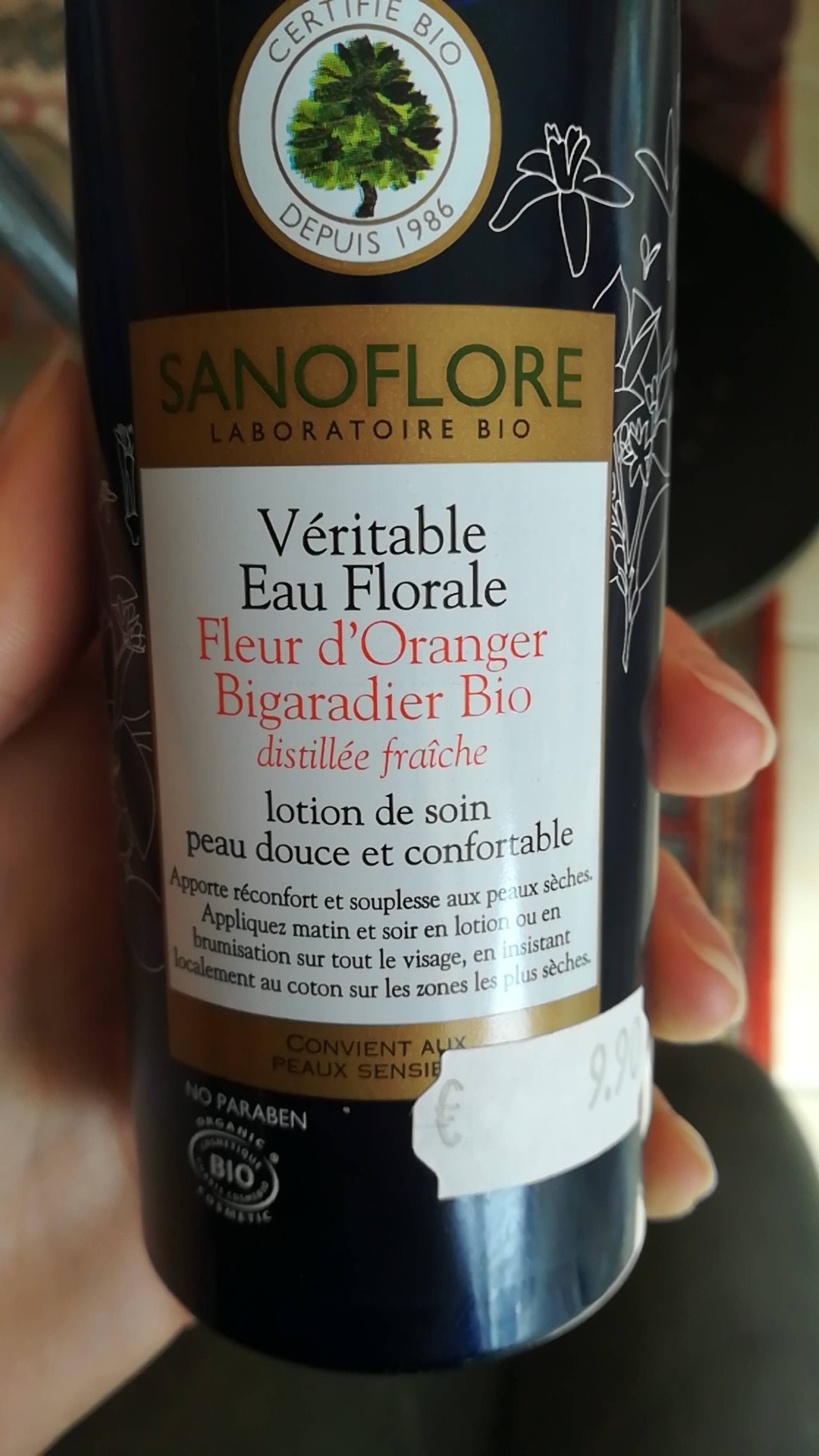 SANOFLORE - Véritable eau florale de fleur d'oranger bio