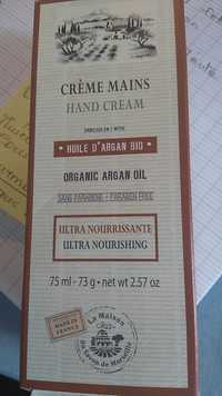 LA MAISON DU SAVON DE MARSEILLE - Crème mains huile d'argan bio