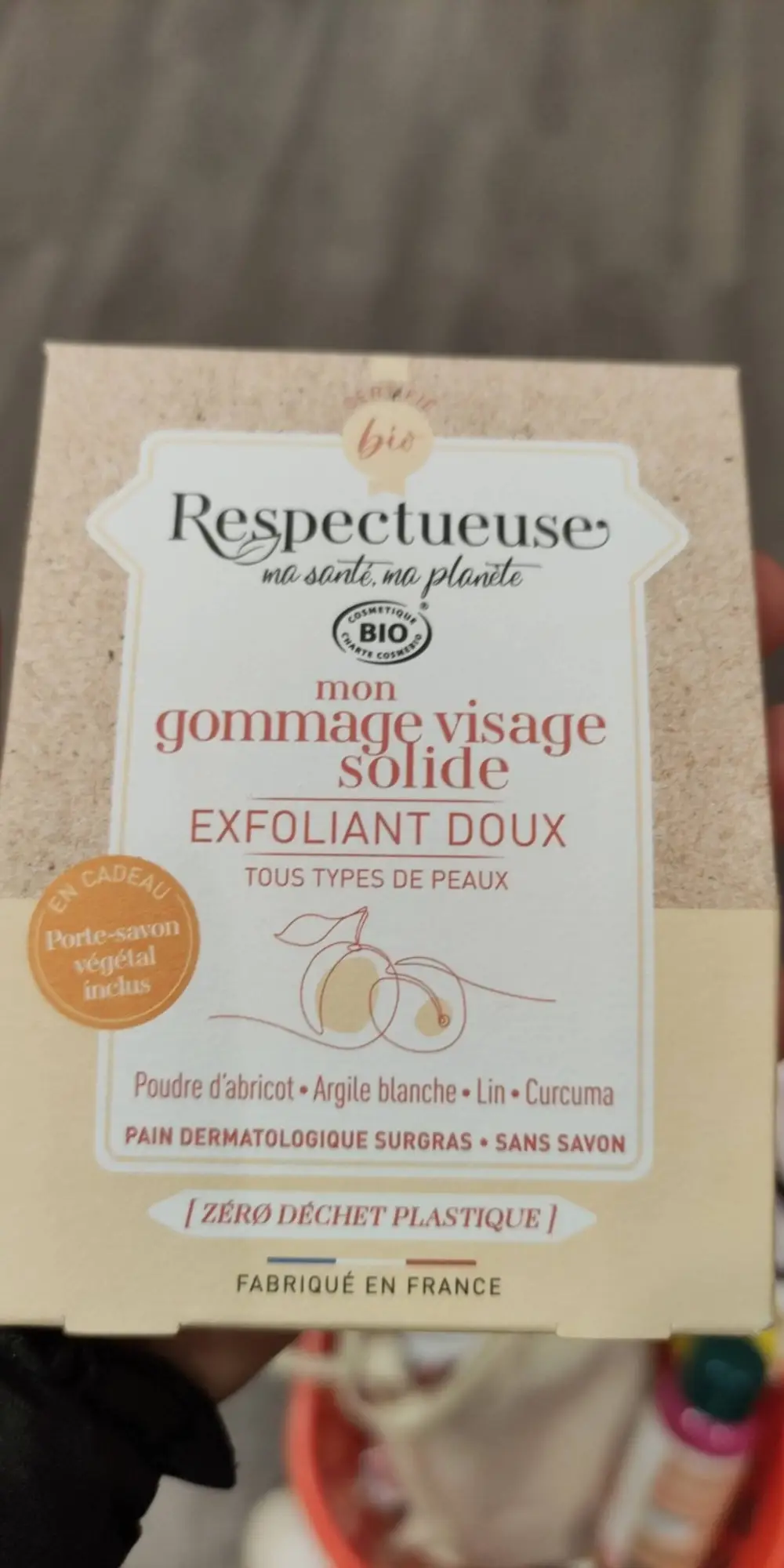 RESPECTUEUSE - Mon gommage visage solide exfoliant doux