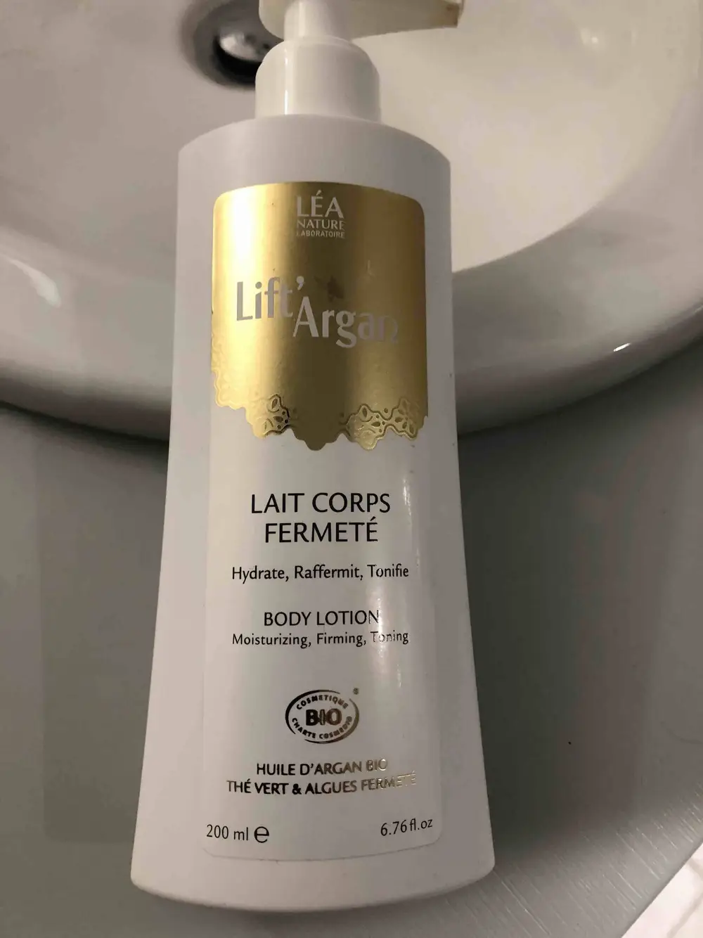 LIFT'ARGAN - Huile d'Argan bio - Lait corps fermeté