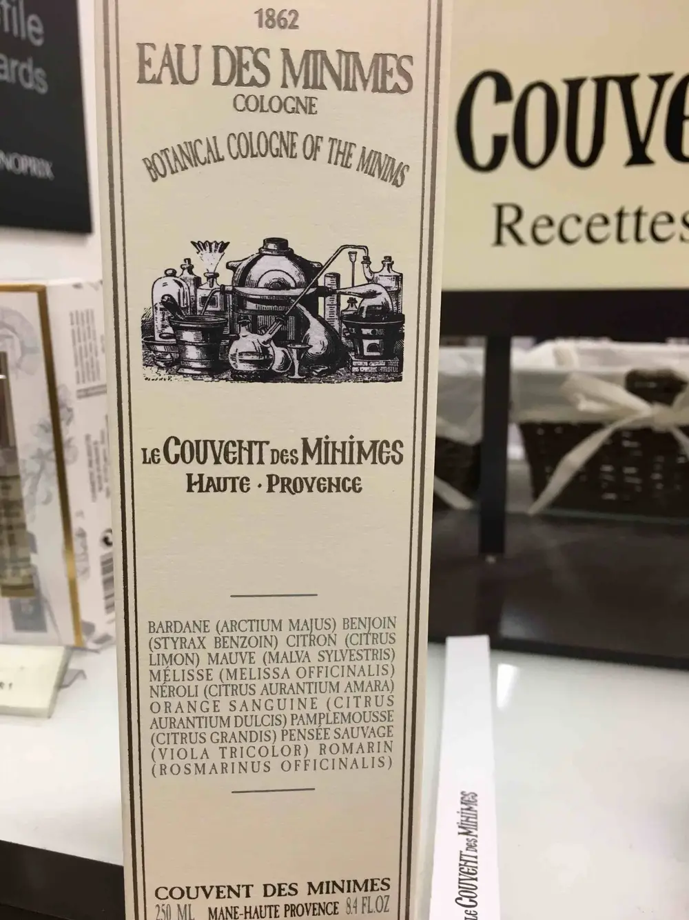 LE COUVENT DES MINIMES - Eau des minimes cologne