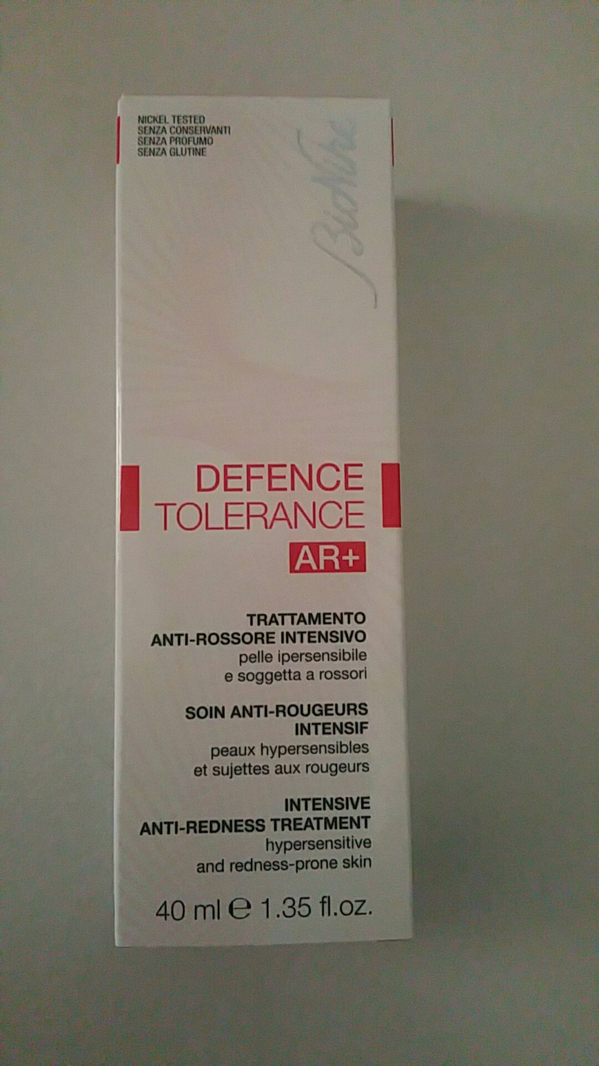 BIONIKE - Defence tolerance AR+ - Soins anti-rougeurs intensif