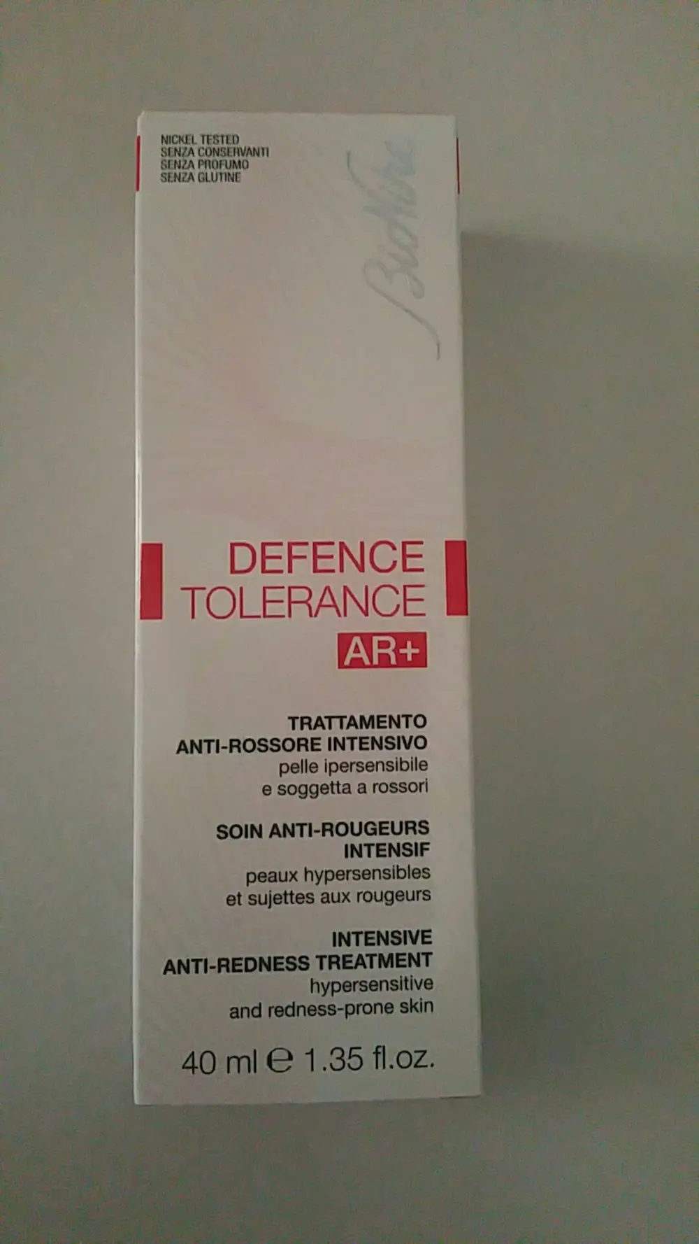 BIONIKE - Defence tolerance AR+ - Soins anti-rougeurs intensif