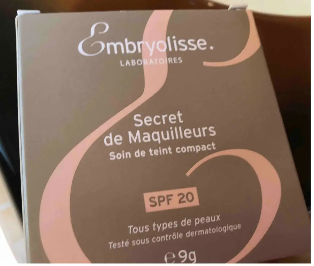 EMBRYOLISSE - Secret de maquilleurs - Soin de teint compact SPF20