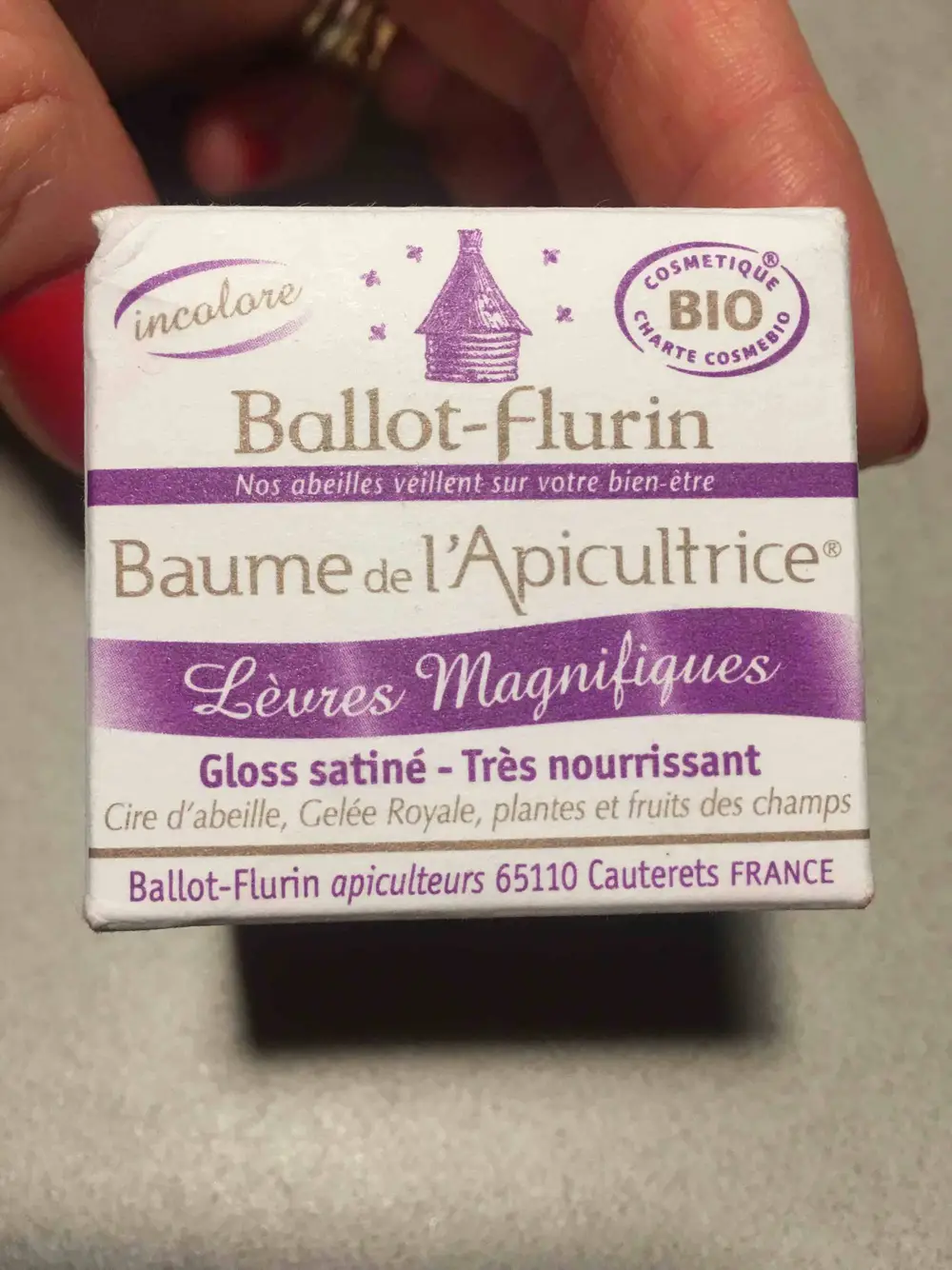 BALLOT-FLURIN - Baume de l'Apicultrice - Gloss satiné