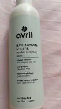 AVRIL - Base lavante neutre