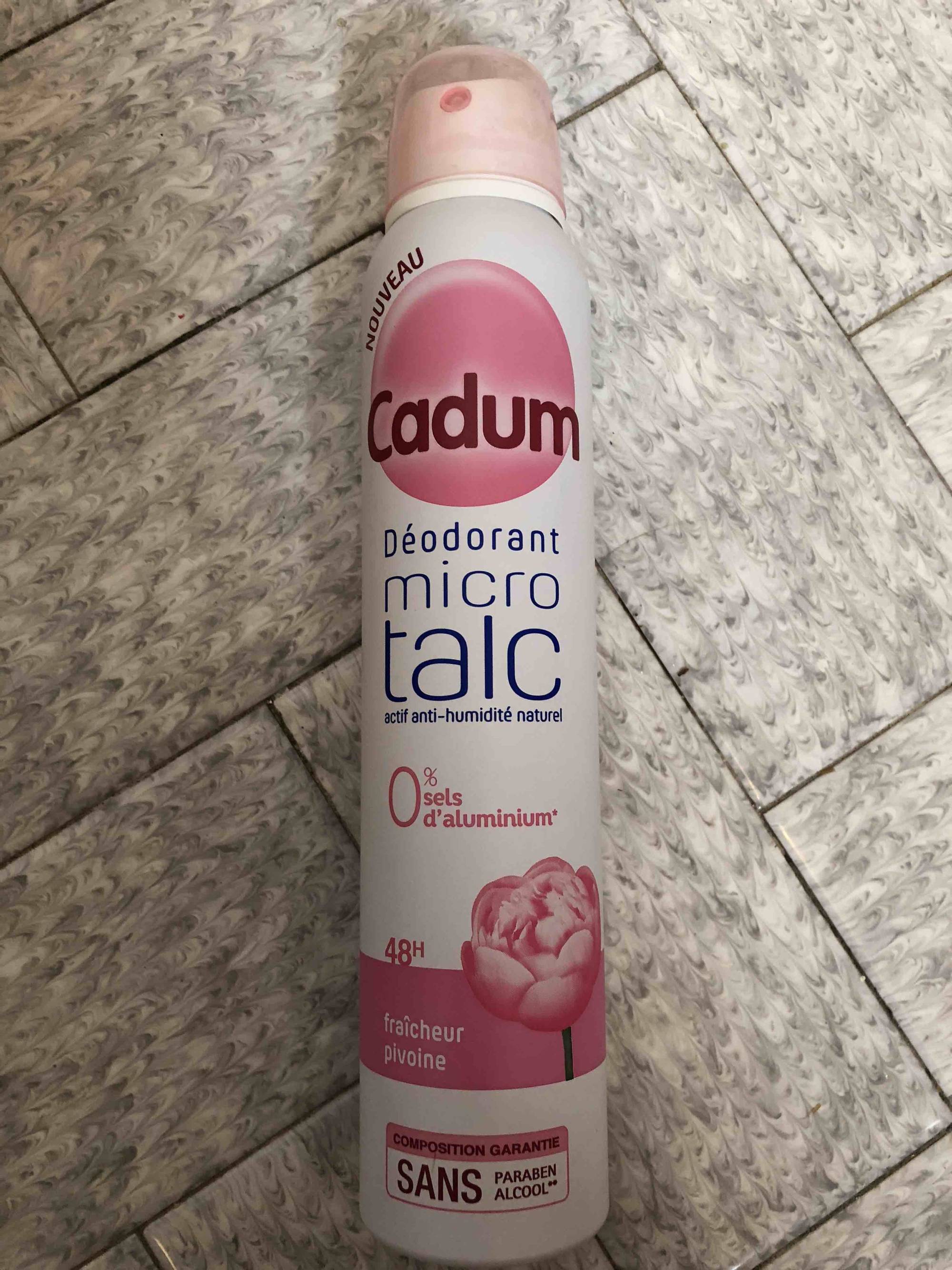 CADUM - Micro talc - Déodorant fraîcheur pivoine 48h