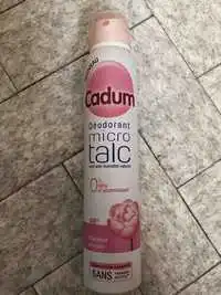 CADUM - Micro talc - Déodorant fraîcheur pivoine 48h