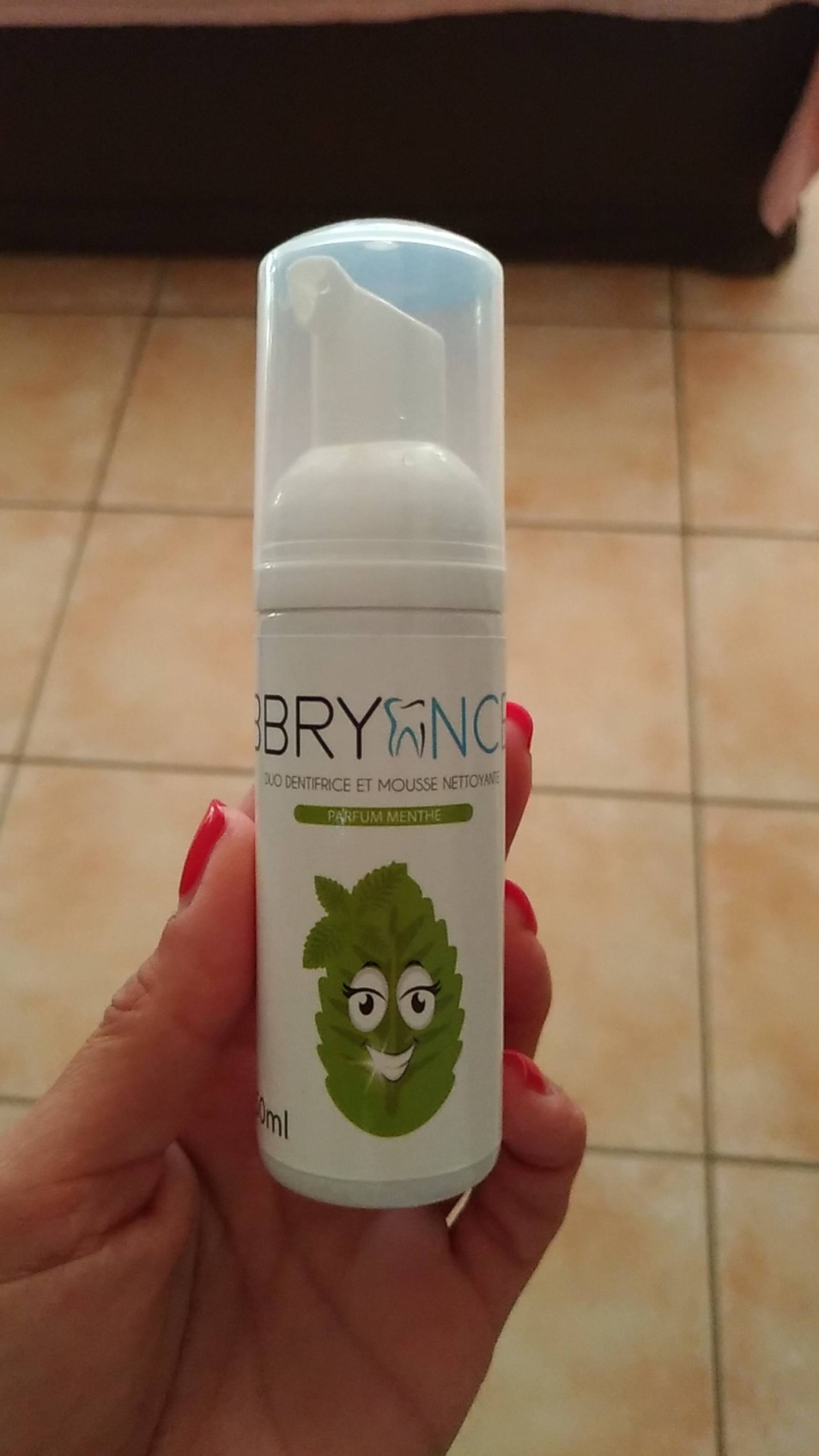 BBRYANCE - Parfum menthe - Duo dentifrice et mousse nettoyante 