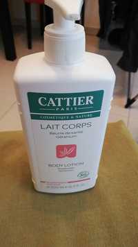 CATTIER - Beurre de karité géranium - Lait corps 
