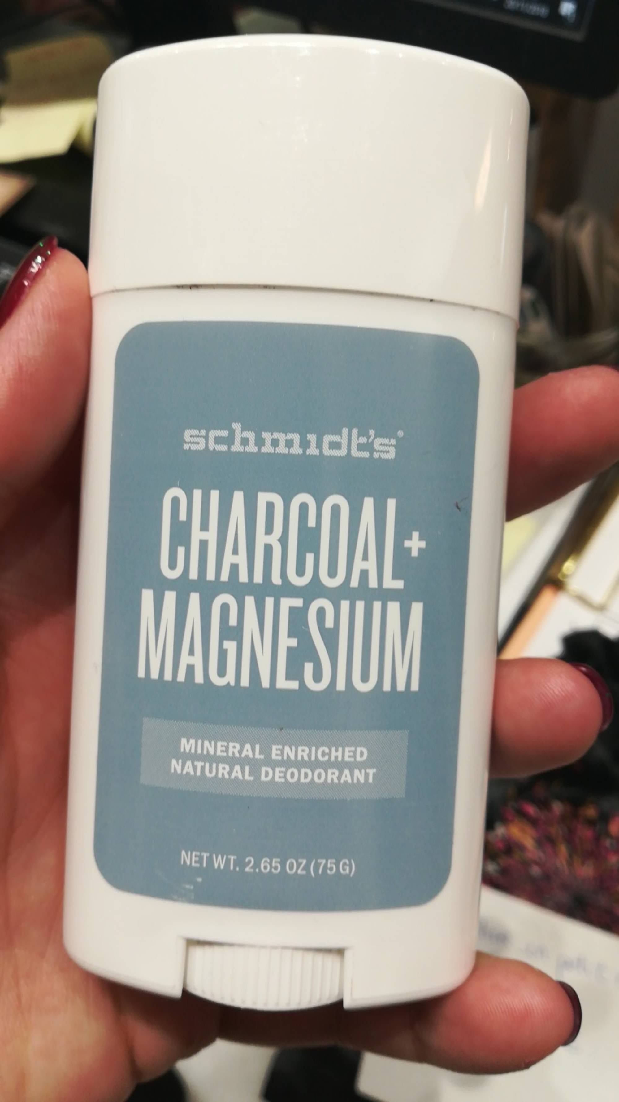 SCHMIDT'S - Charcoal + magnesium - Natural deodorant